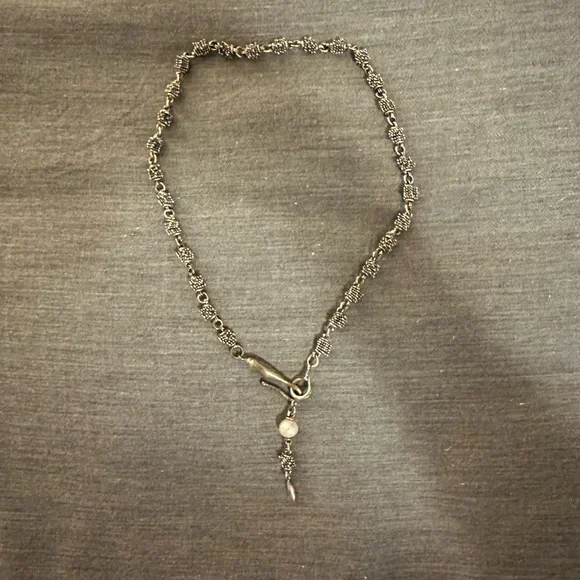 Michael Dawkins Caviar 925 Sterling Silver Beaded Link 18 Necklace